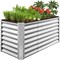 Best Choice Products 4x2x2ft Outdoor Metal Raised Garden Bed, Planter Box for Vegetables, Flowers, Herbs